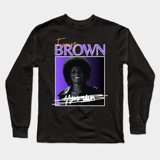 Foxy brown///original retro Long Sleeve T-Shirt